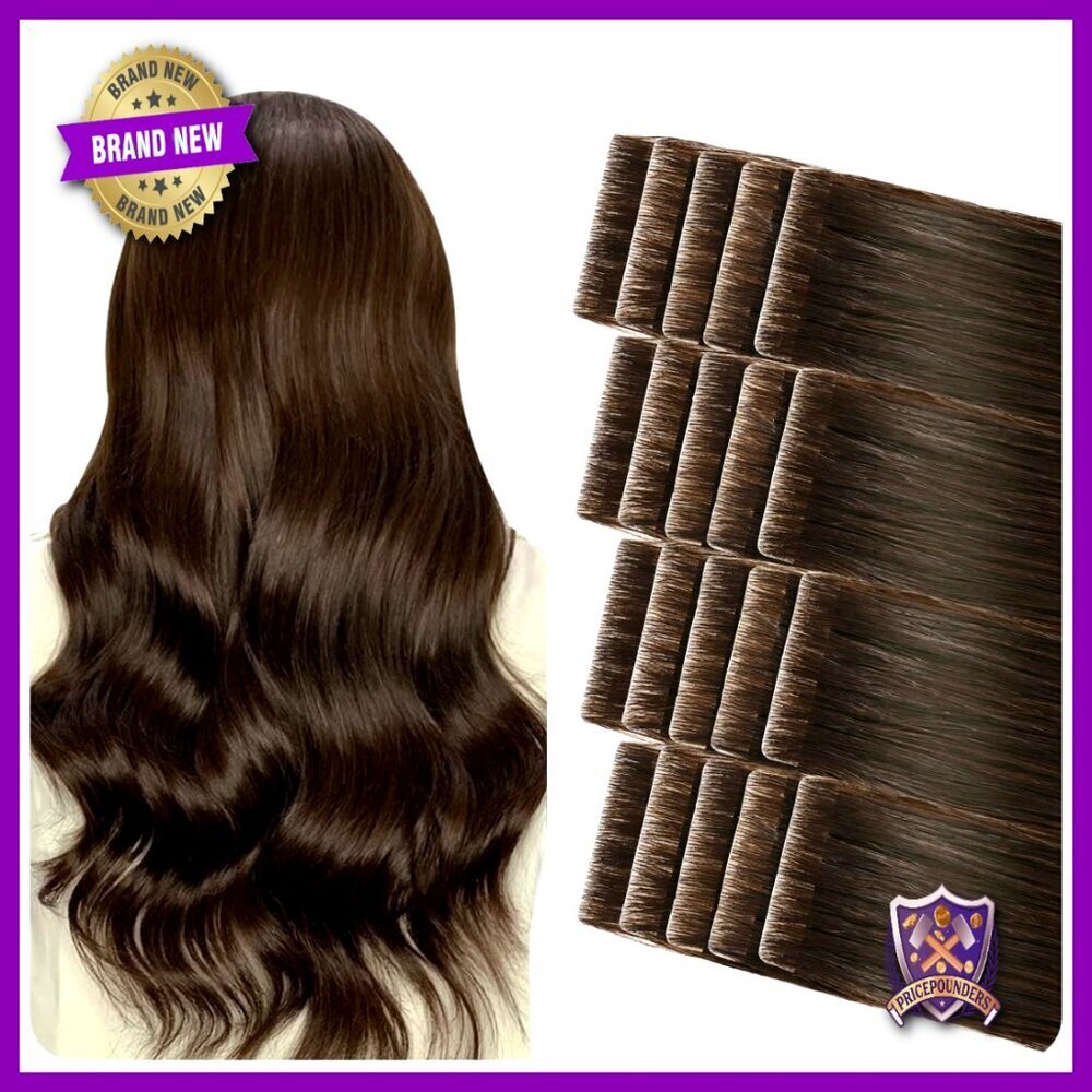 Human Hair Tape In Extensions Pro Quality Seamless Injected Hand Tied